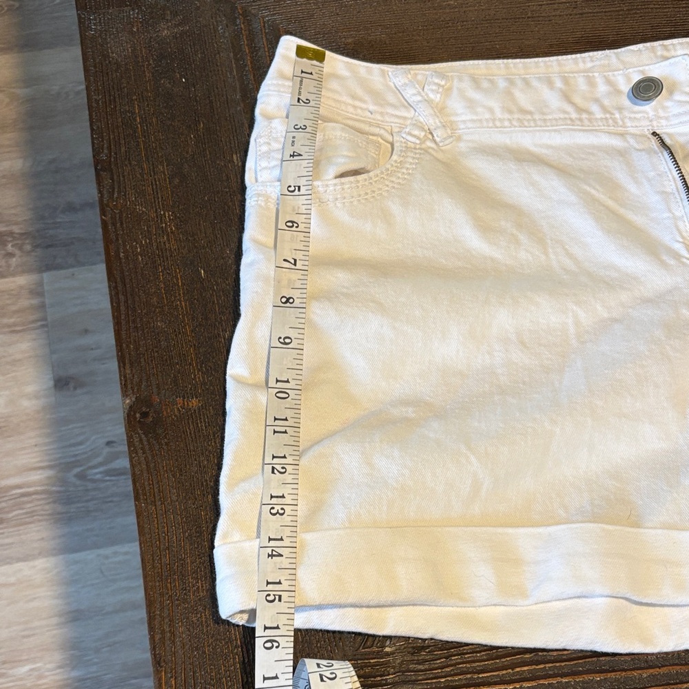 Lane Bryant White Denim Short Shorts - Picture 5 of 12